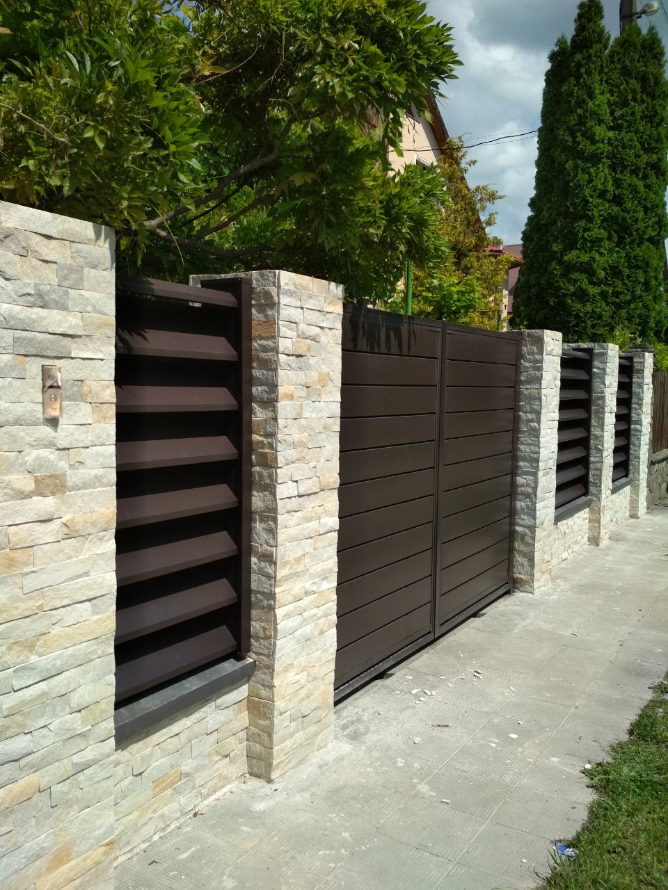 Паркан Жалюзі Преміум + Ворота Горизонт