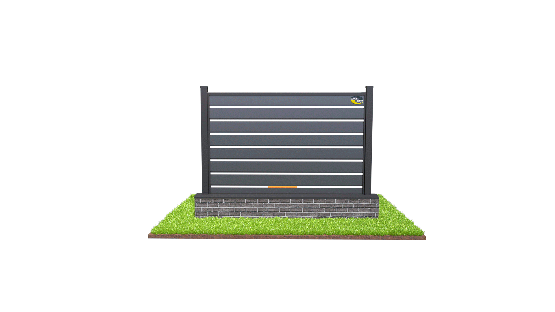 огорожа з металопрофілю фото